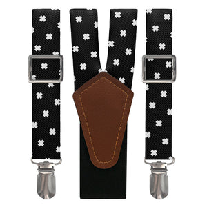 Calico Geometric Suspenders - Main View - Knotty Tie Co.