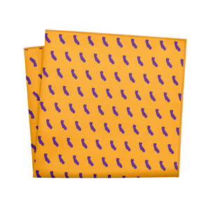 California State Outline Pocket Square - 12" Square - Knotty Tie Co.