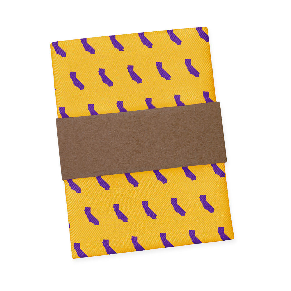 California State Outline Pocket Square - Packaging - Knotty Tie Co.