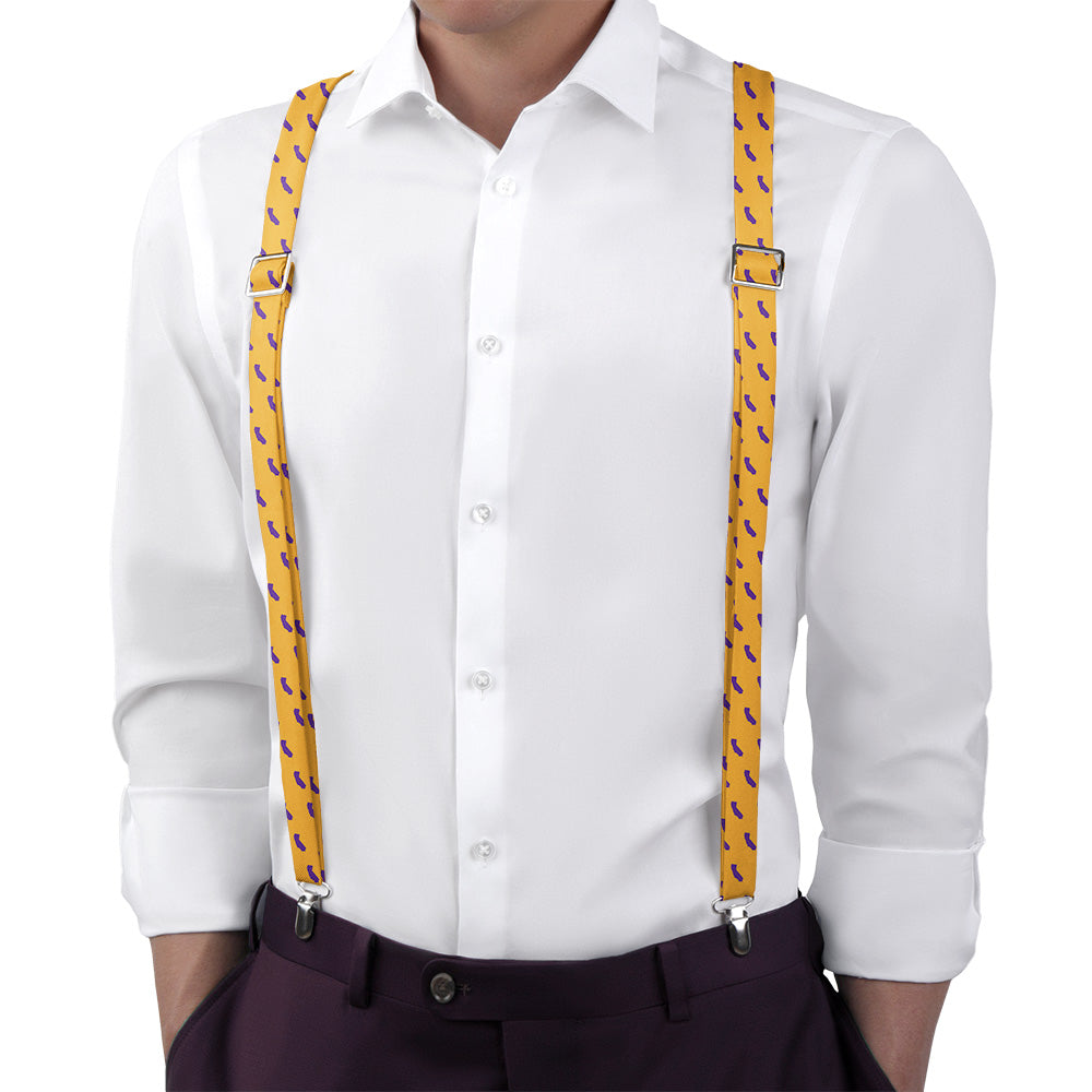 California State Outline Suspenders - Main View - Knotty Tie Co.