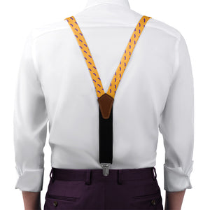 California State Outline Suspenders - On Model Front View - Knotty Tie Co.