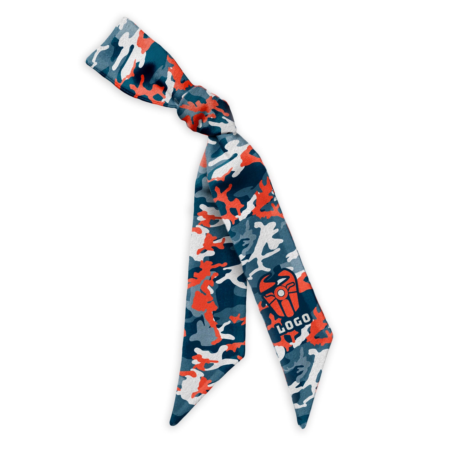 Camo 1 Hair Flat Lay Logo Scarf - Knotty Tie Co.