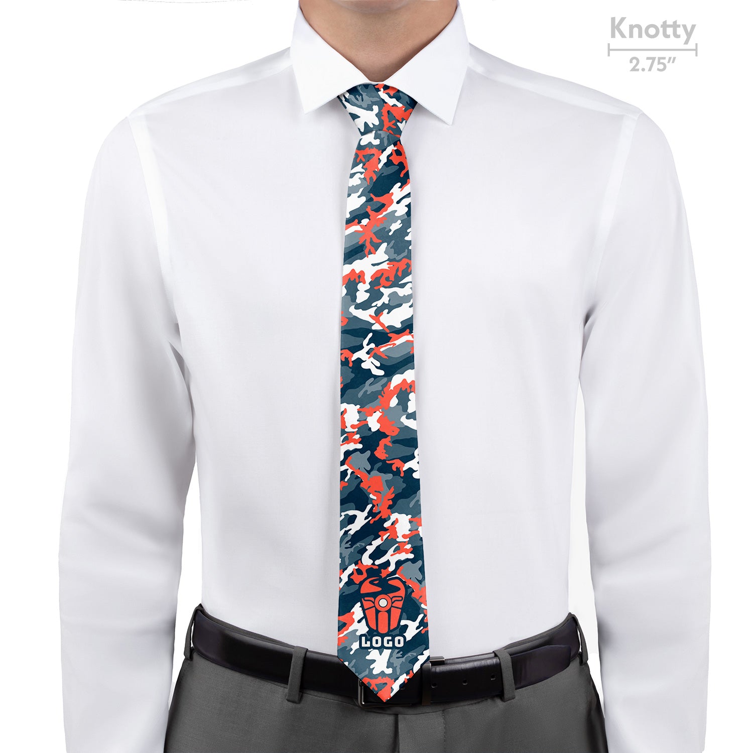 Custom Camo 1 Logo Tie - Knotty - Knotty Tie Co.