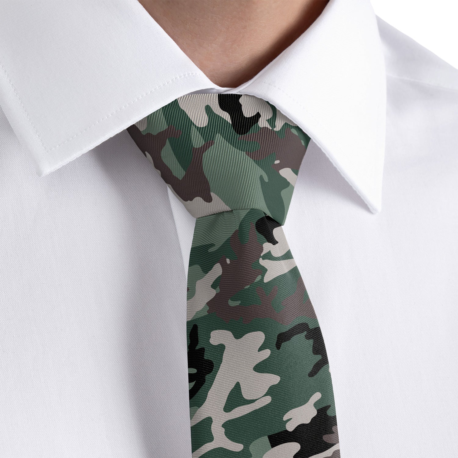 Camo Necktie - Dress Shirt - Knotty Tie Co.