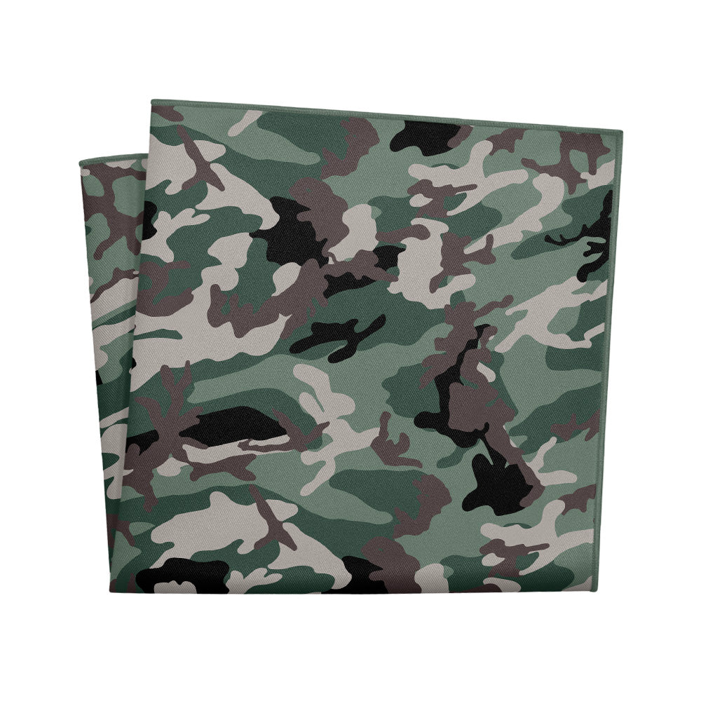 Camo Pocket Square - 12" Square - Knotty Tie Co.