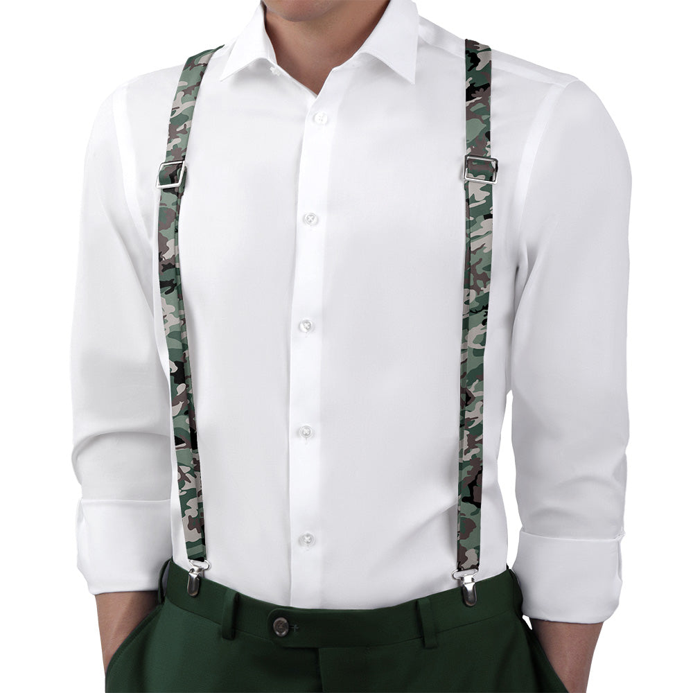 Camo Suspenders - Main View - Knotty Tie Co.