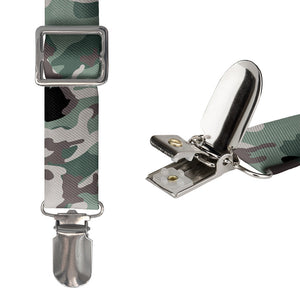 Camo Suspenders - Hardware and Strap - Knotty Tie Co.