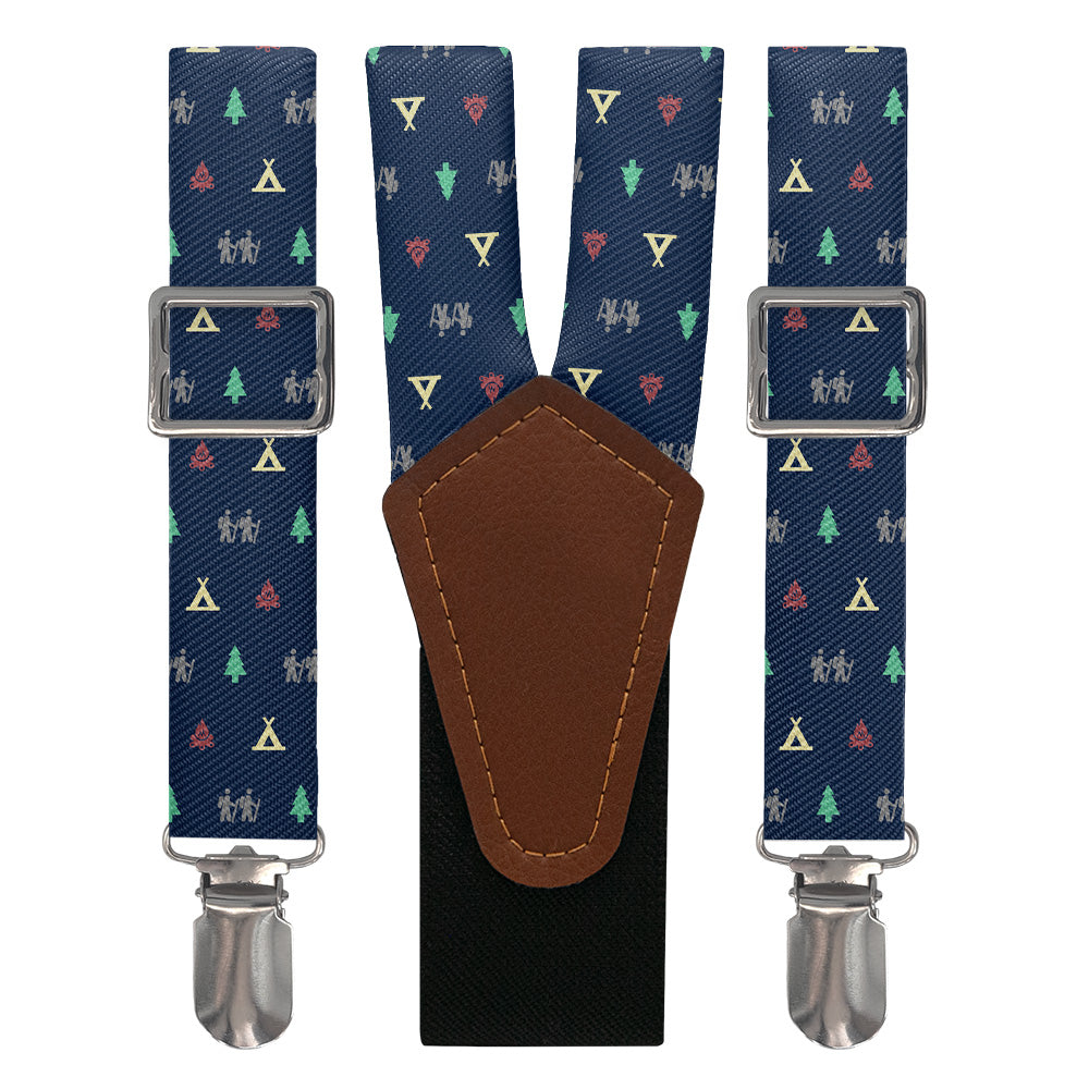 Camping With Friends Suspenders - Main View - Knotty Tie Co.