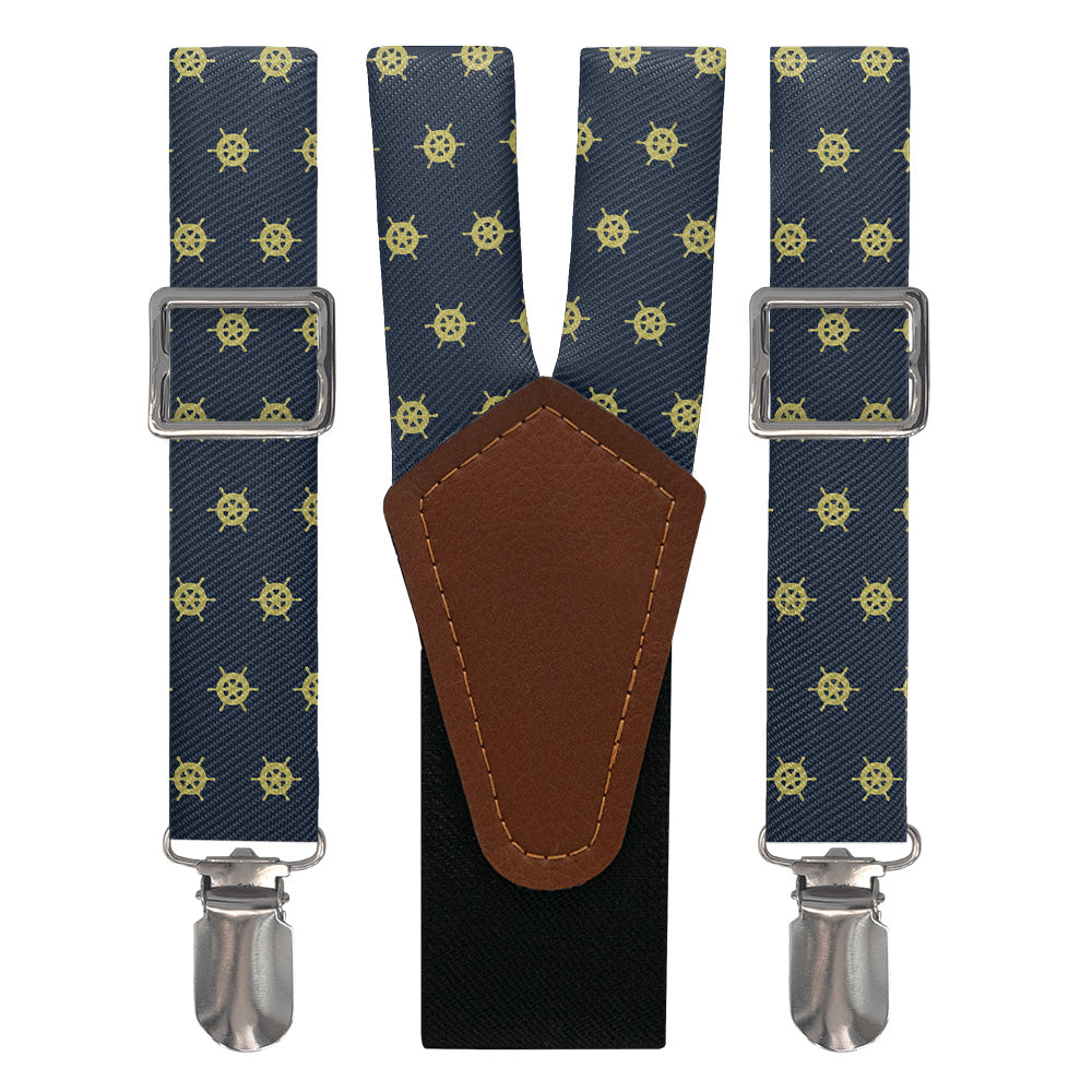 Captain's Wheel Suspenders - Main View - Knotty Tie Co.