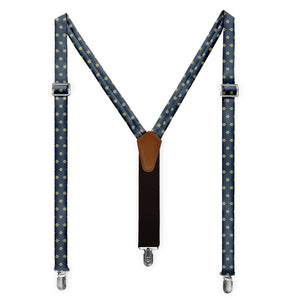 Captain's Wheel Suspenders - Full Front View - Knotty Tie Co.