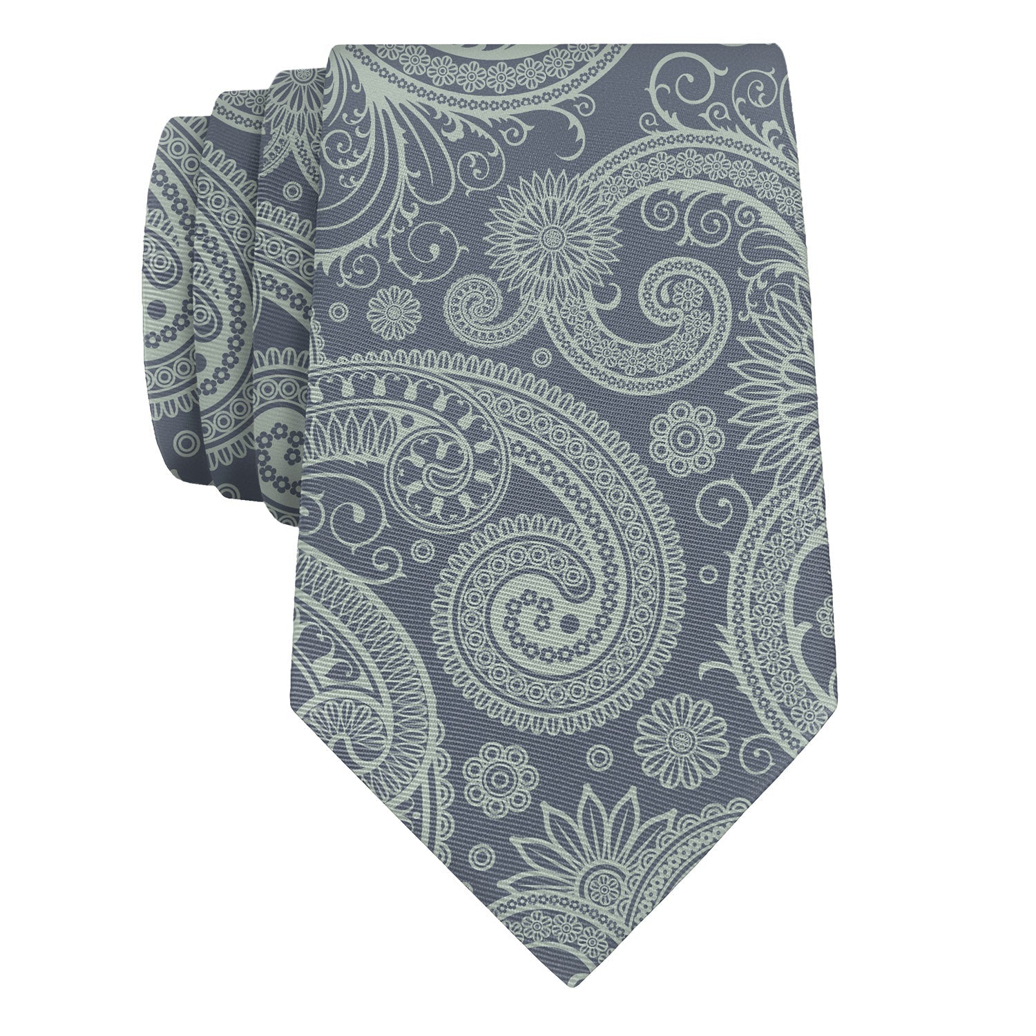 Carleton Paisley Necktie - Rolled - Knotty Tie Co.