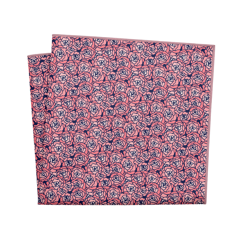 Carnation Mosaic Pocket Square - 12" Square - Knotty Tie Co.