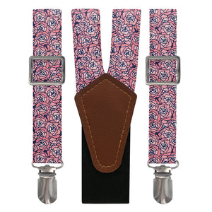 Carnation Mosaic Suspenders - Main View - Knotty Tie Co.