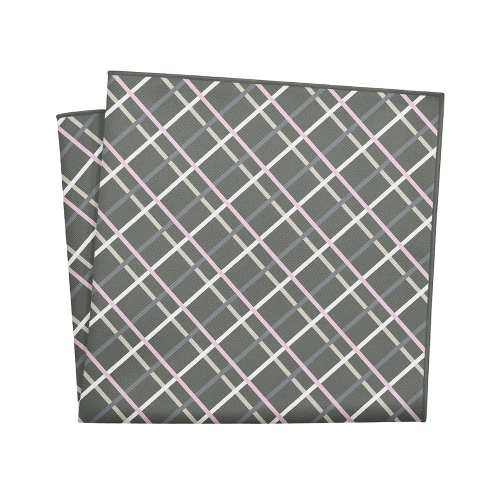 Caroline Plaid Pocket Square - 12" Square - Knotty Tie Co.