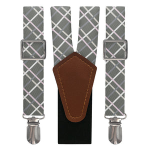 Caroline Plaid Suspenders - Main View - Knotty Tie Co.