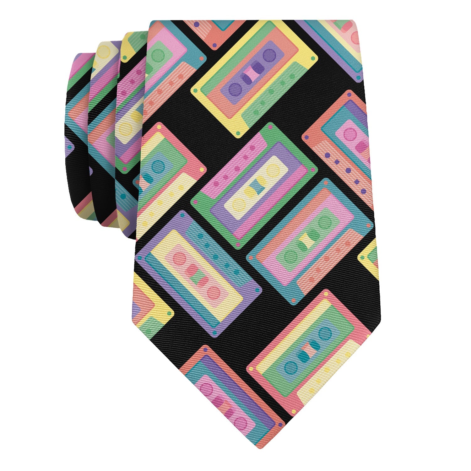 Cassette Necktie - Rolled - Knotty Tie Co.