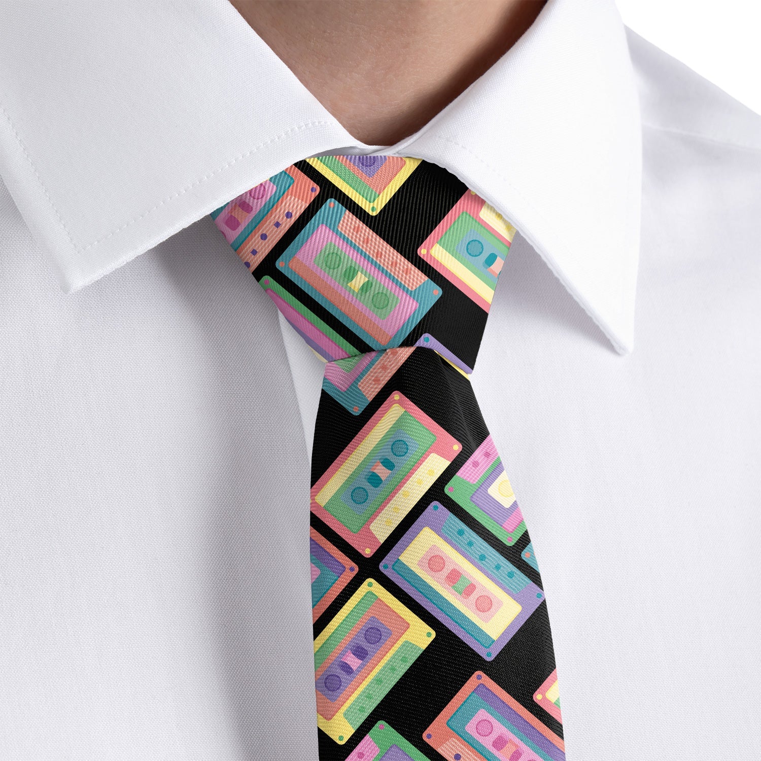 Cassette Necktie - Rolled - Knotty Tie Co.