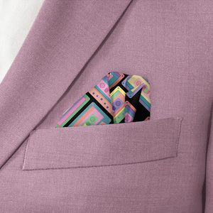 Cassette Pocket Square - Wave Fold - Knotty Tie Co.