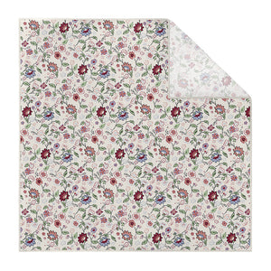 Cecile Floral Pocket Square - Printed - Knotty Tie Co.