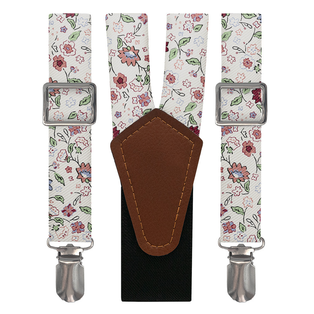 Cecile Floral Suspenders - Main View - Knotty Tie Co.