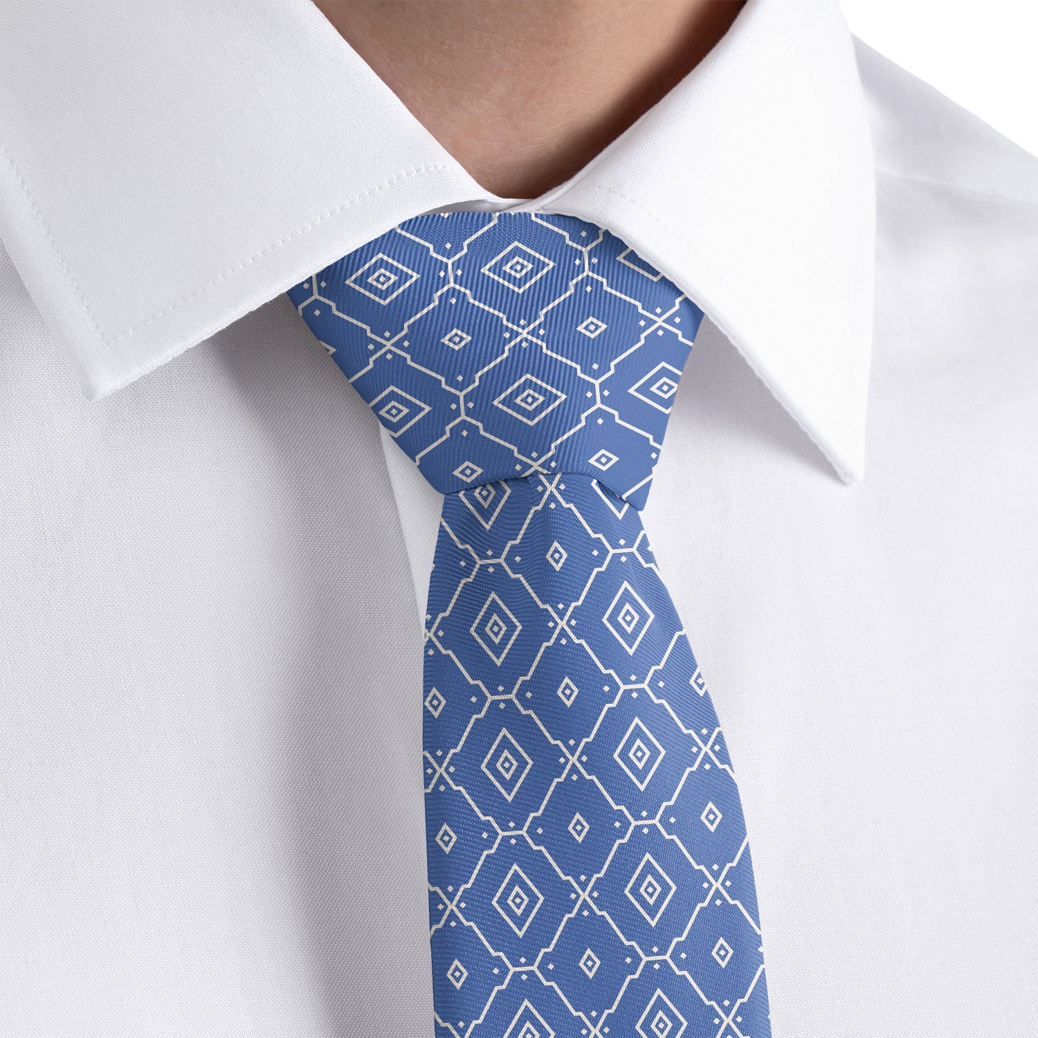 Ceramic Geometric Necktie - Dress Shirt - Knotty Tie Co.