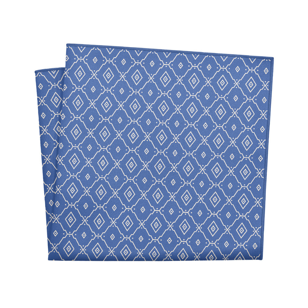 Ceramic Geometric Pocket Square - 12" Square - Knotty Tie Co.