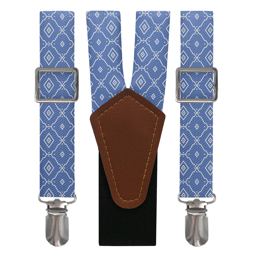 Ceramic Geometric Suspenders - Main View - Knotty Tie Co.