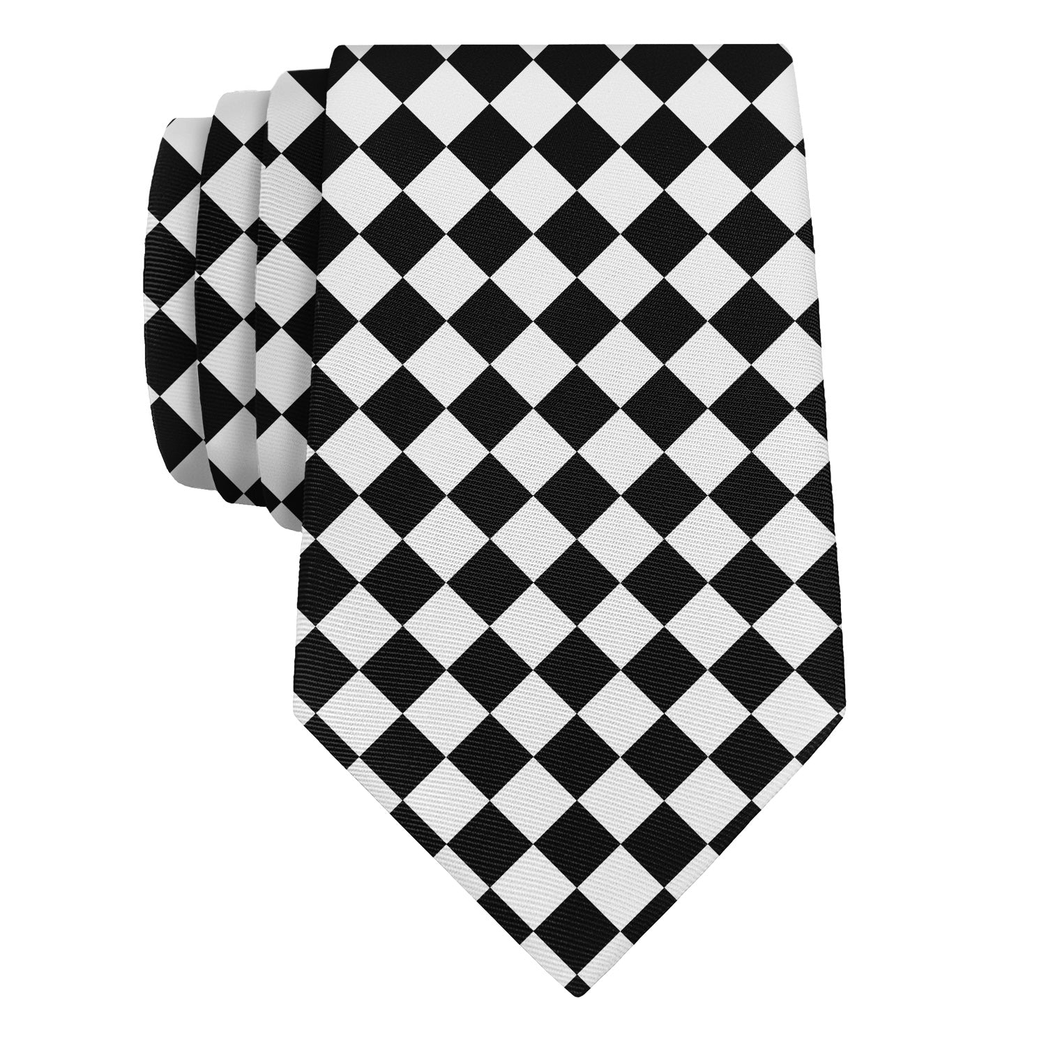 Checkered Tile Necktie - Rolled - Knotty Tie Co.