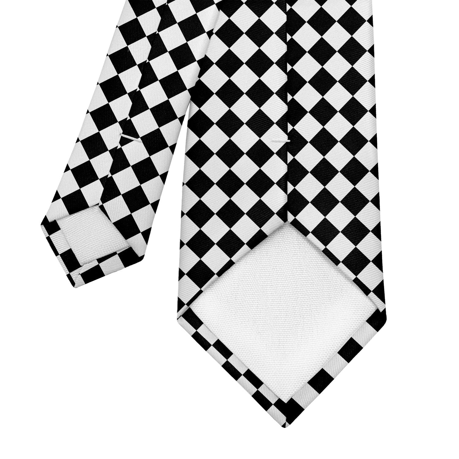 Checkered Tile Necktie - Tipping - Knotty Tie Co.