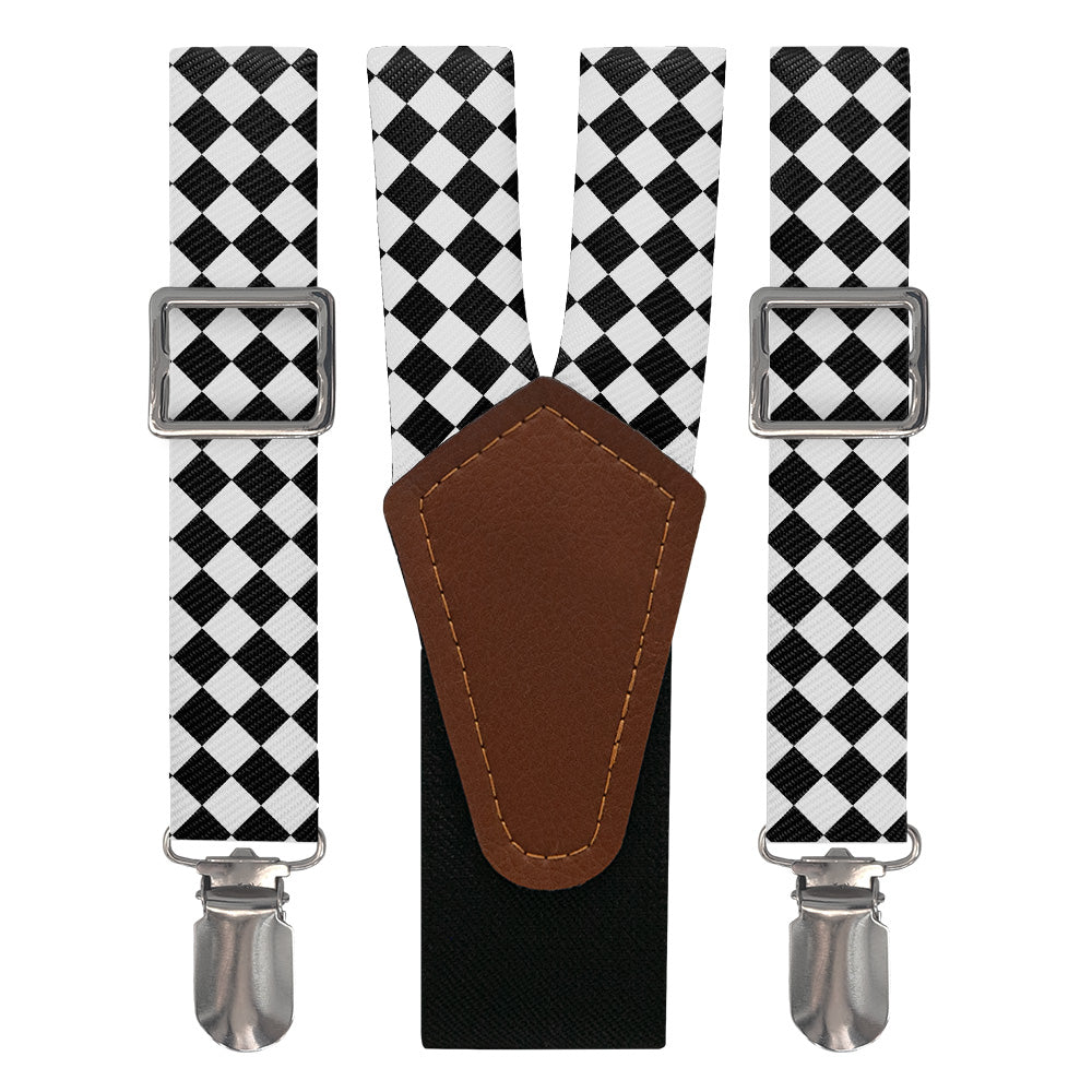 Checkered Tile Suspenders - Main View - Knotty Tie Co.