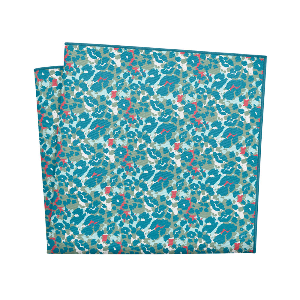 Cheetah Pocket Square - 12" Square - Knotty Tie Co.