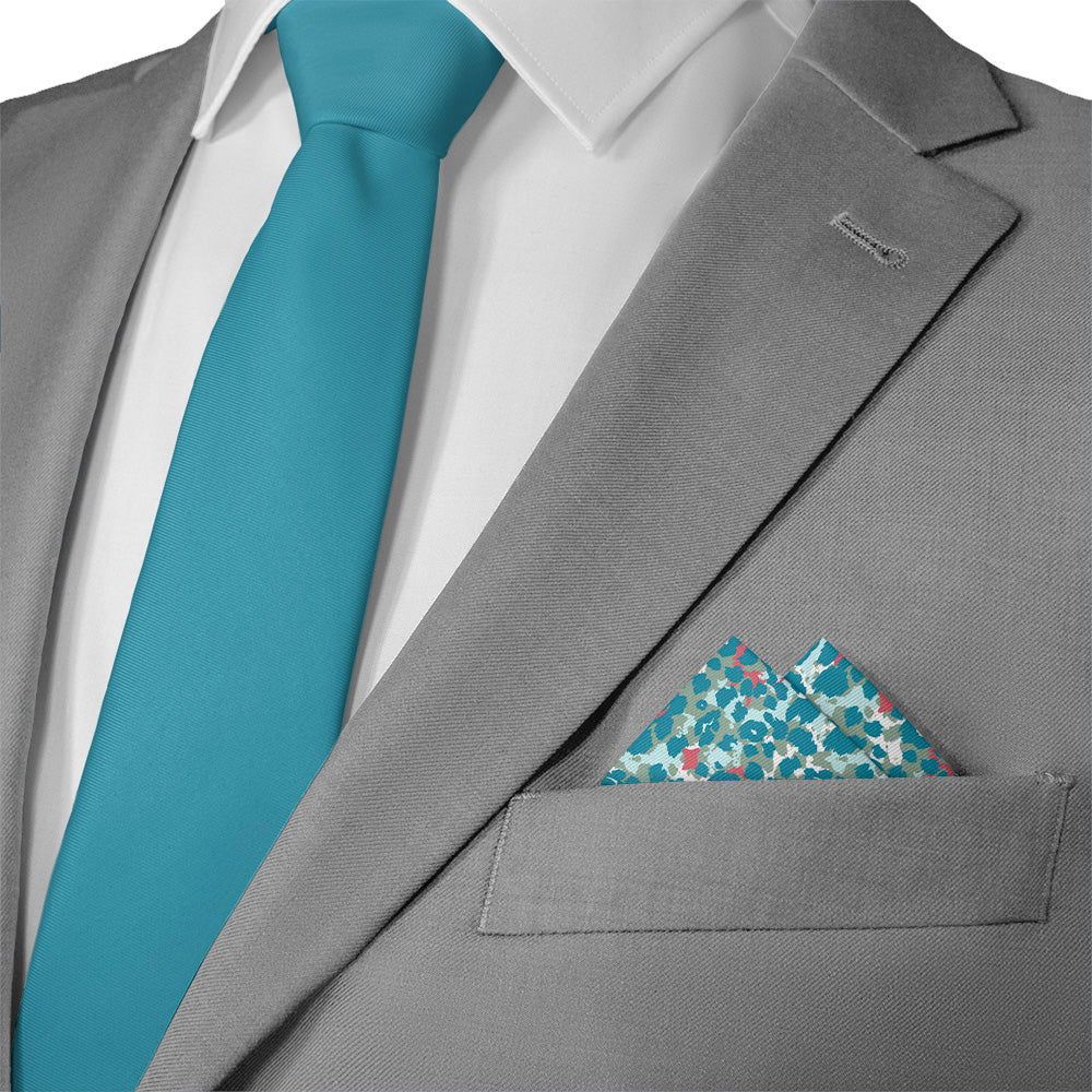 Cheetah Pocket Square - Matching Necktie- Knotty Tie Co.