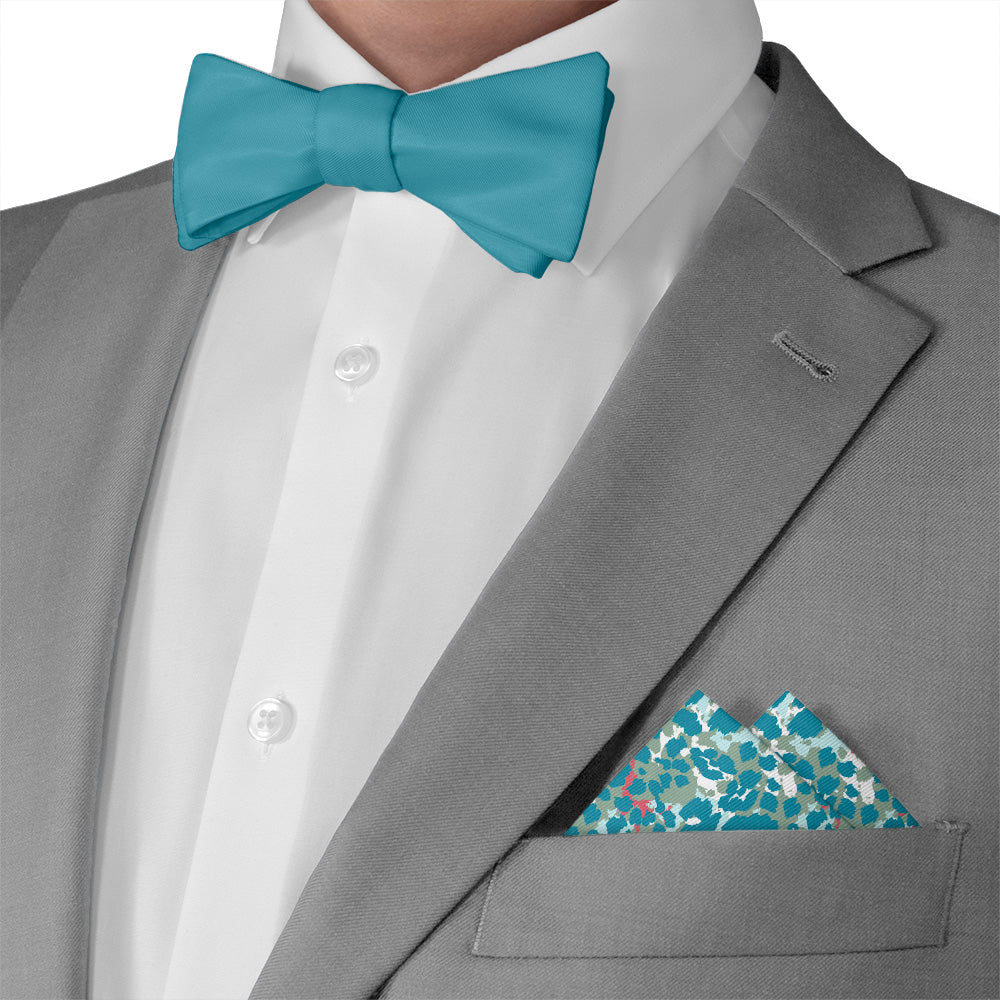 Cheetah Pocket Square - Matching Bow Tie - Knotty Tie Co.