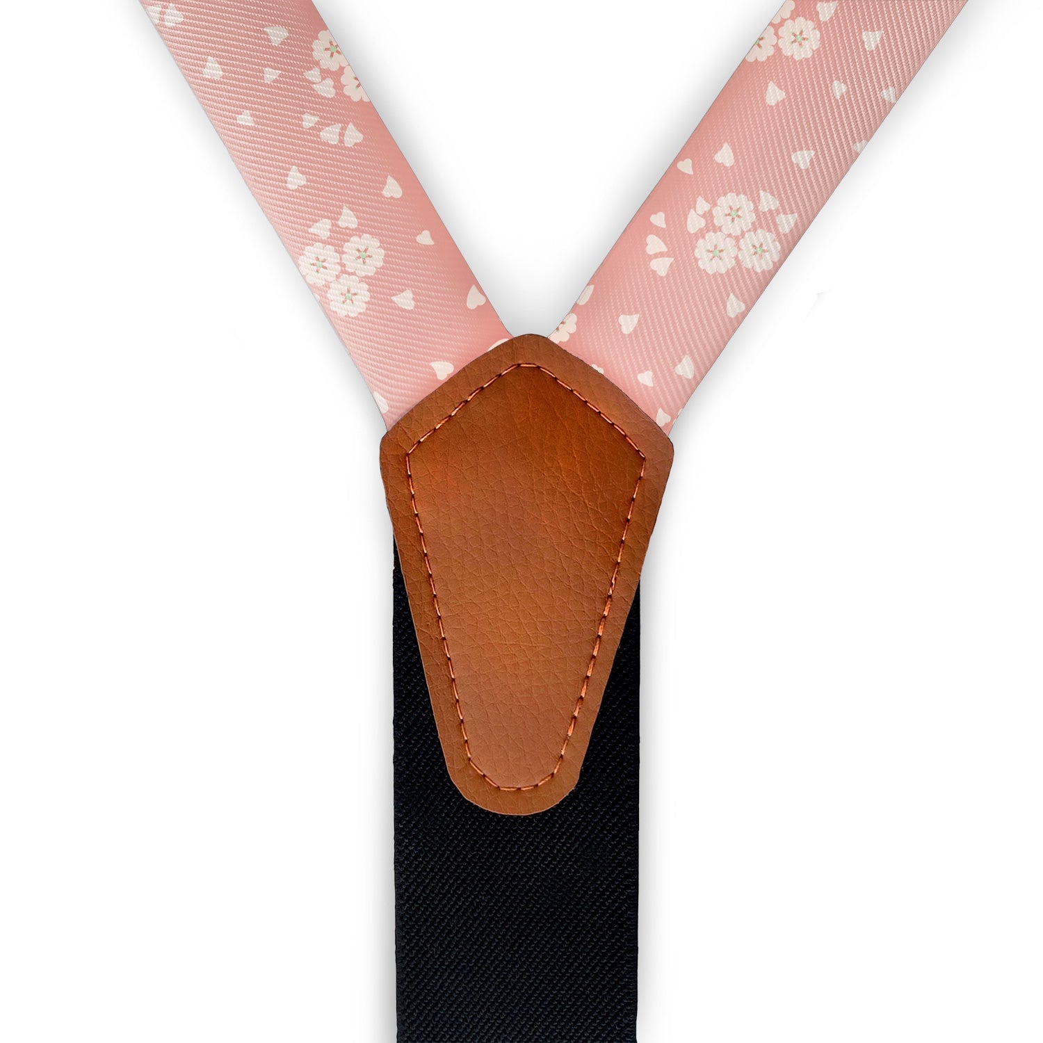 Cherry Blossom Suspenders - Full Front View - Knotty Tie Co.