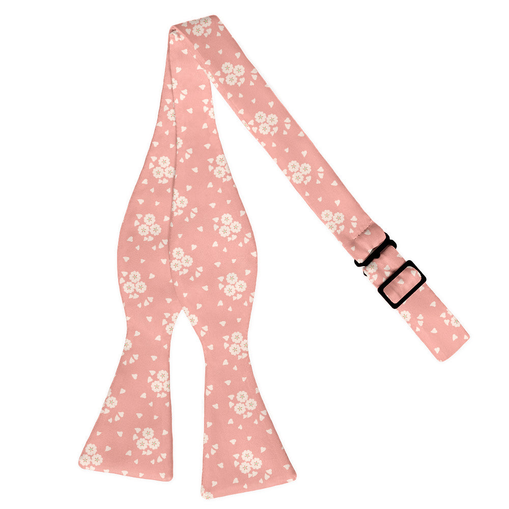 Cherry Blossom Bow Tie - Adult Extra-Long Self-Tie 18-21" - Knotty Tie Co.