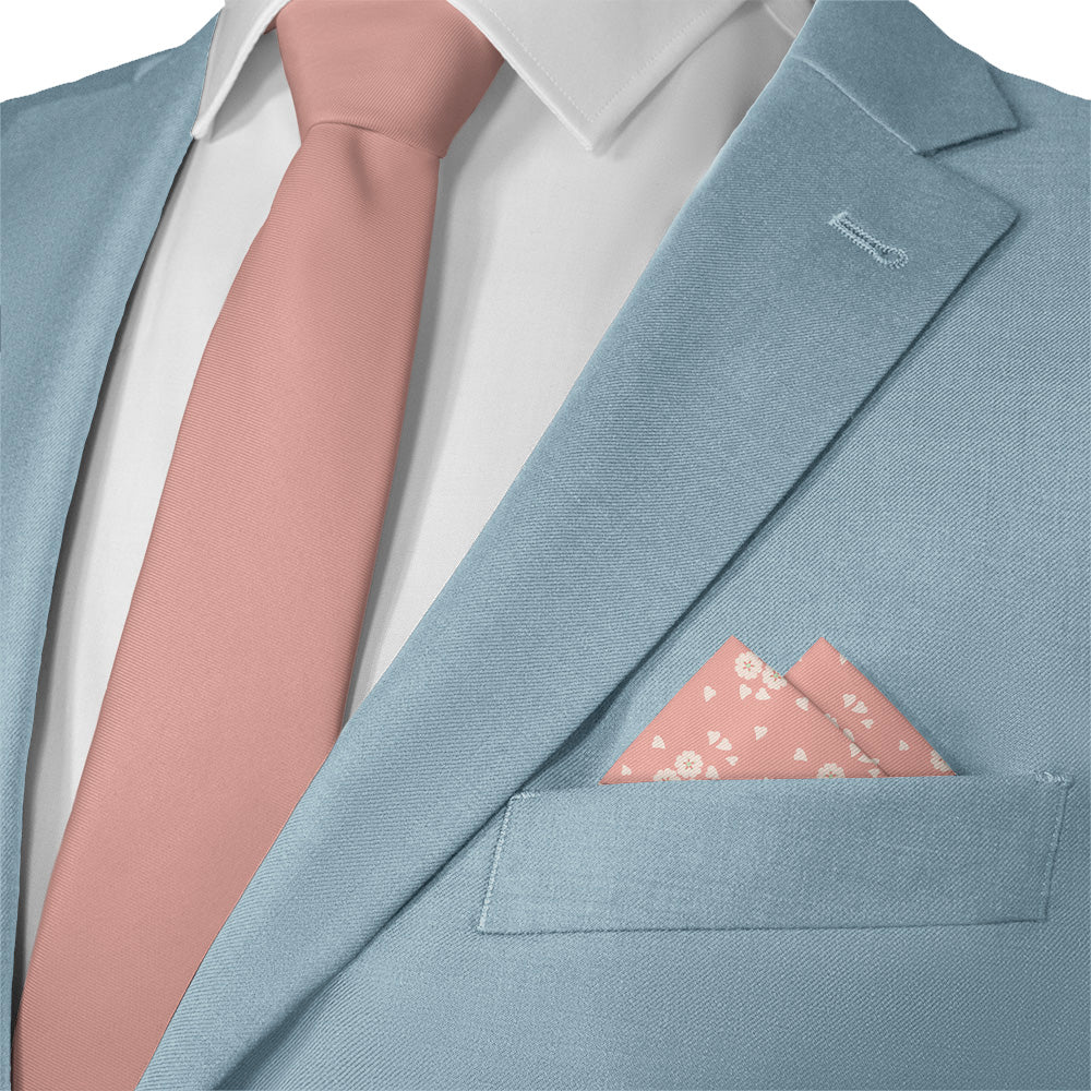 Cherry Blossom Pocket Square - 12" Square - Knotty Tie Co.