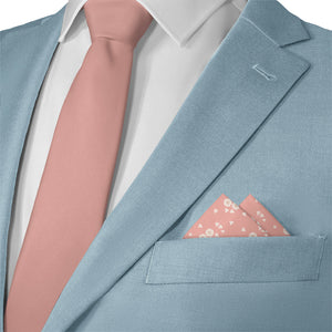 Cherry Blossom Pocket Square - Matching Necktie- Knotty Tie Co.