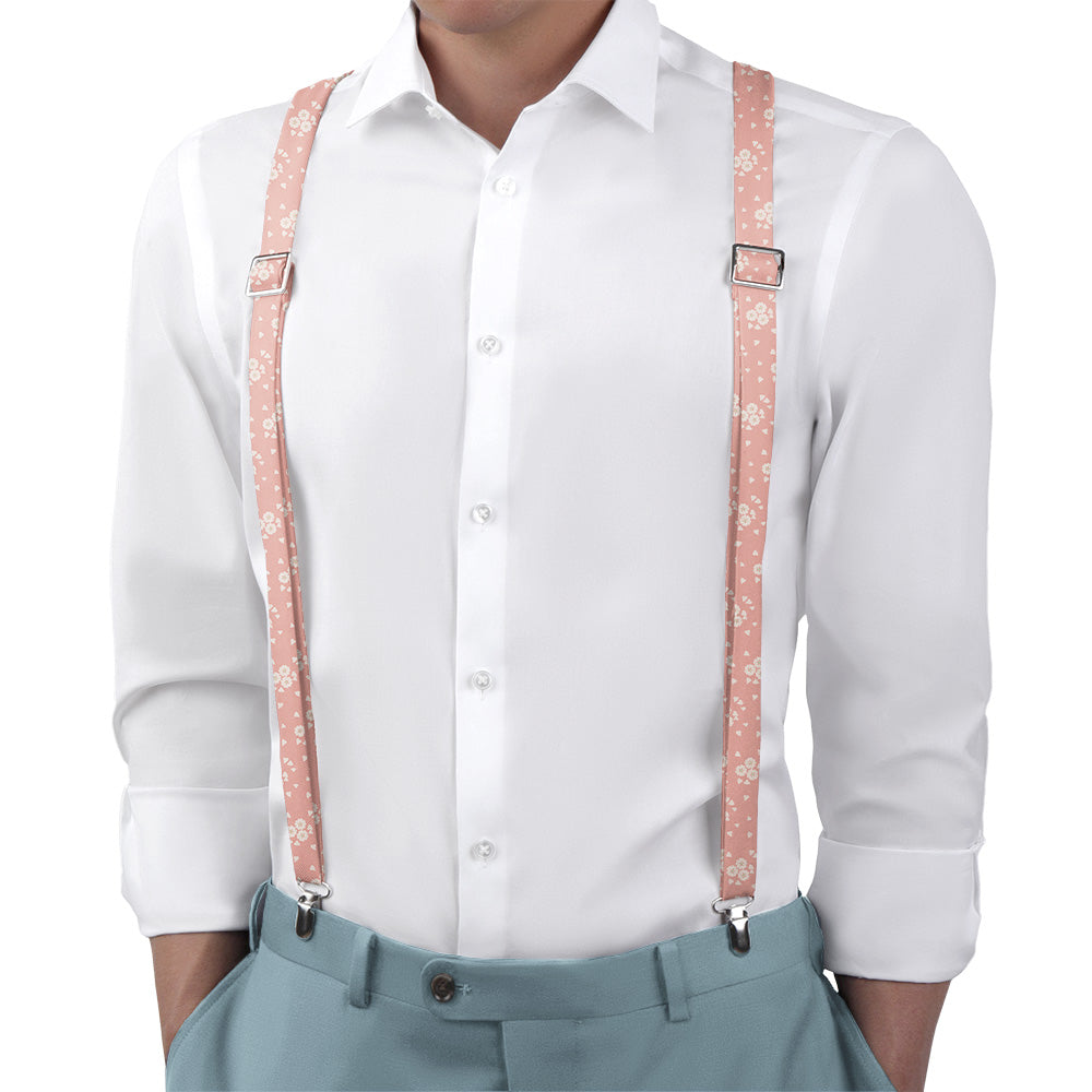 Cherry Blossom Suspenders - Main View - Knotty Tie Co.