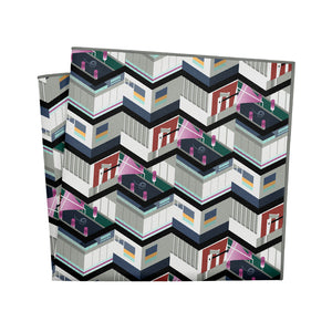 Cherry Creek Herringbone Pocket Square - 12" Square - Knotty Tie Co.