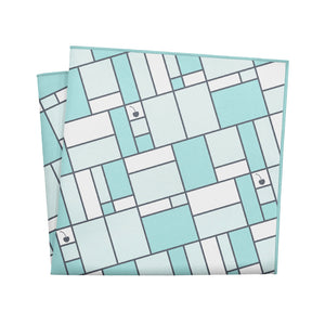 Cherry Creek Windowpane Pocket Square - 12" Square - Knotty Tie Co.