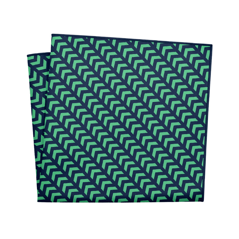 Chevron Geometric Pocket Square - 12" Square - Knotty Tie Co.