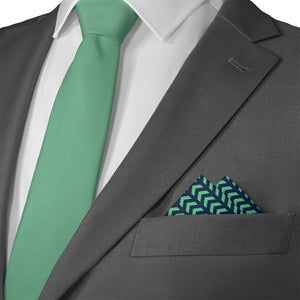 Chevron Geometric Pocket Square - Matching Necktie- Knotty Tie Co.