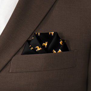 Chihuahua Pocket Square - Scalloped Fold - Knotty Tie Co.