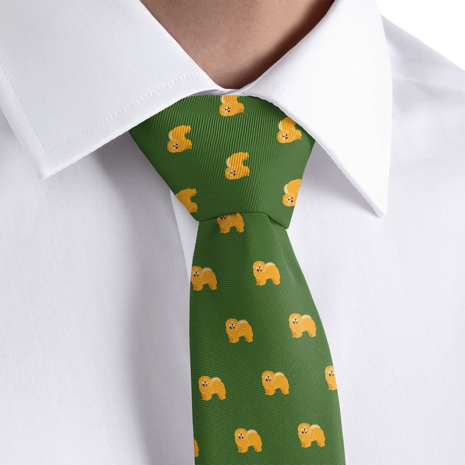 Chow Chow Necktie - Rolled - Knotty Tie Co.