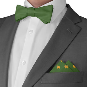 Chow Chow Pocket Square - Matching Bow Tie - Knotty Tie Co.