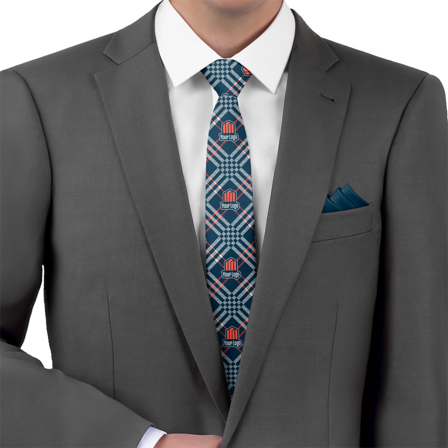 Custom Cincy 2 Logo Tie - Suit - Knotty Tie Co.