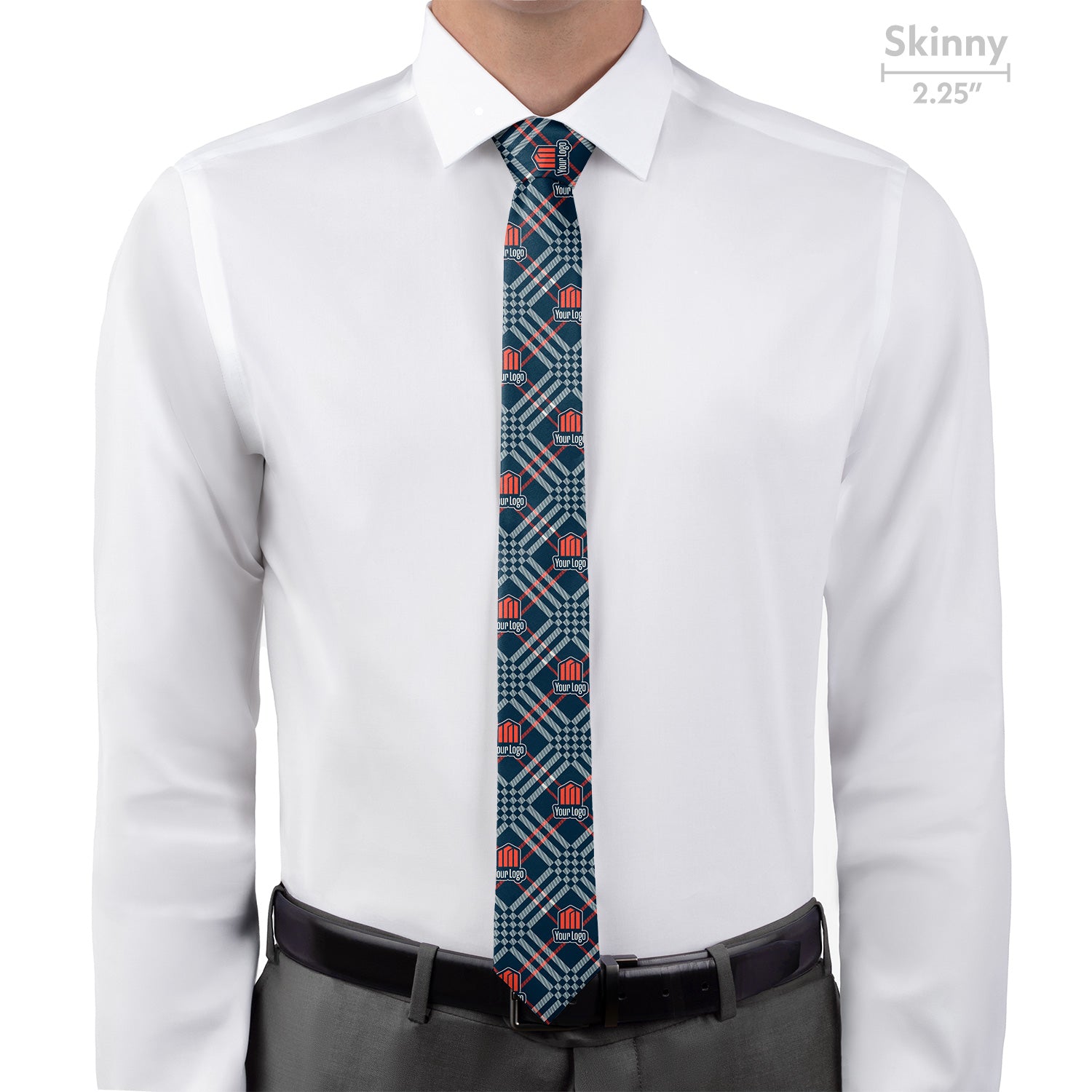 Custom Cincy 2 Logo Tie - Skinny - Knotty Tie Co.