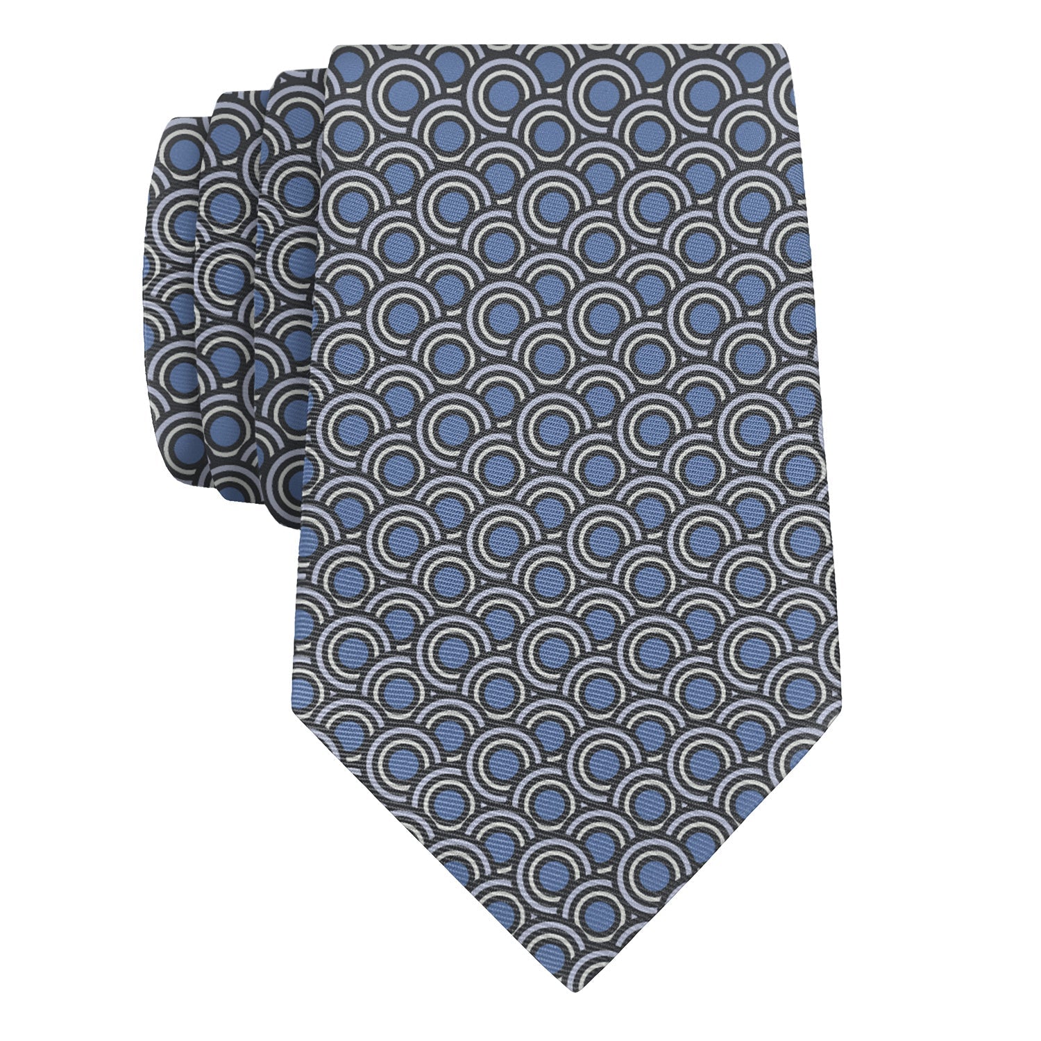 Circles Necktie - Rolled - Knotty Tie Co.