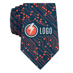 Custom Circuit 1 Logo Tie - Rolled - Knotty Tie Co.