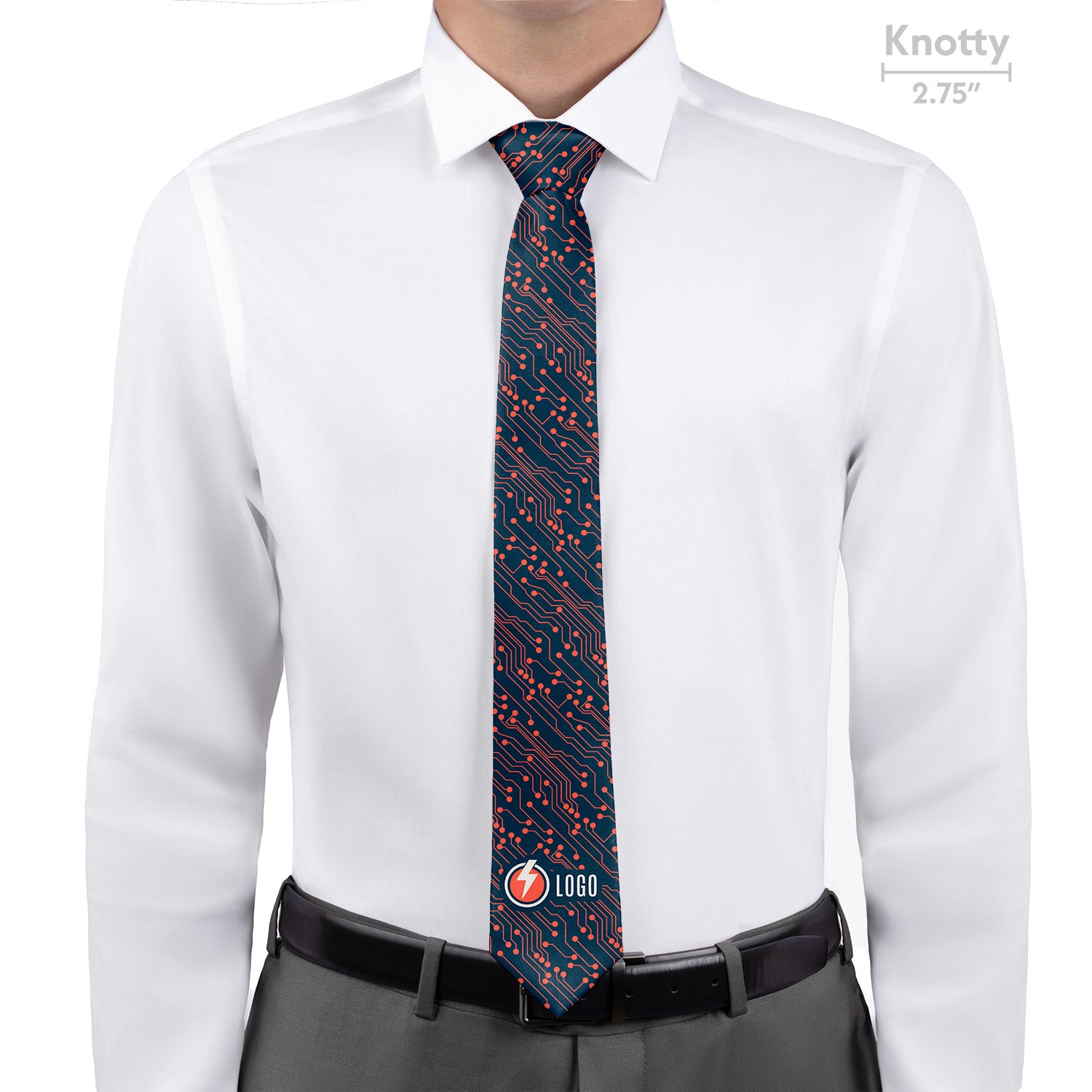 Custom Circuit 1 Logo Tie - Knotty - Knotty Tie Co.